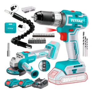 Taladro Percutor Inalambrico 20v Brushlees+ Amoladora 21 Acc