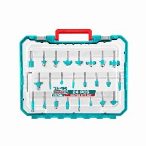 Juego De Fresas 6mm 24pcs Para Ruteadora Tacsr12406 Total