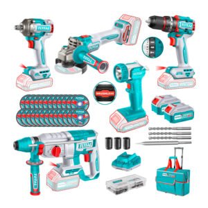 Combo 5 Piezas Con 2 Bat. 4.0ah/1 Cargador +accesorios Total