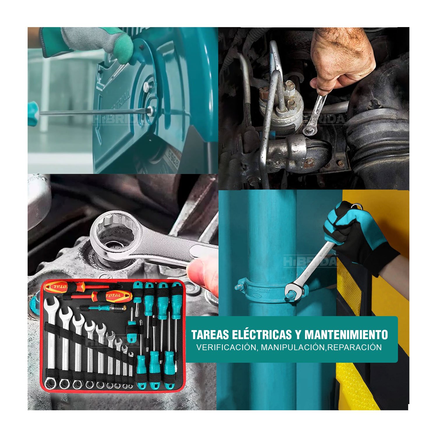 Juego Herramientas Manuales X 147 Pzas Maleta Aluminio Total - Imagen 11