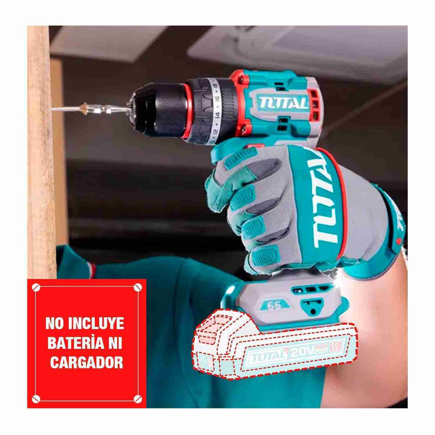 Taladro Atornillador Percutor 20v Brushless Total Tidli205581 - Imagen 3
