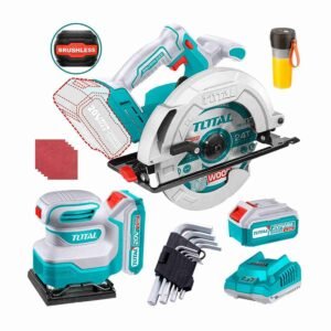 Sierra Circular 20v + Lijadora + Batidora + Llaves Tipo L