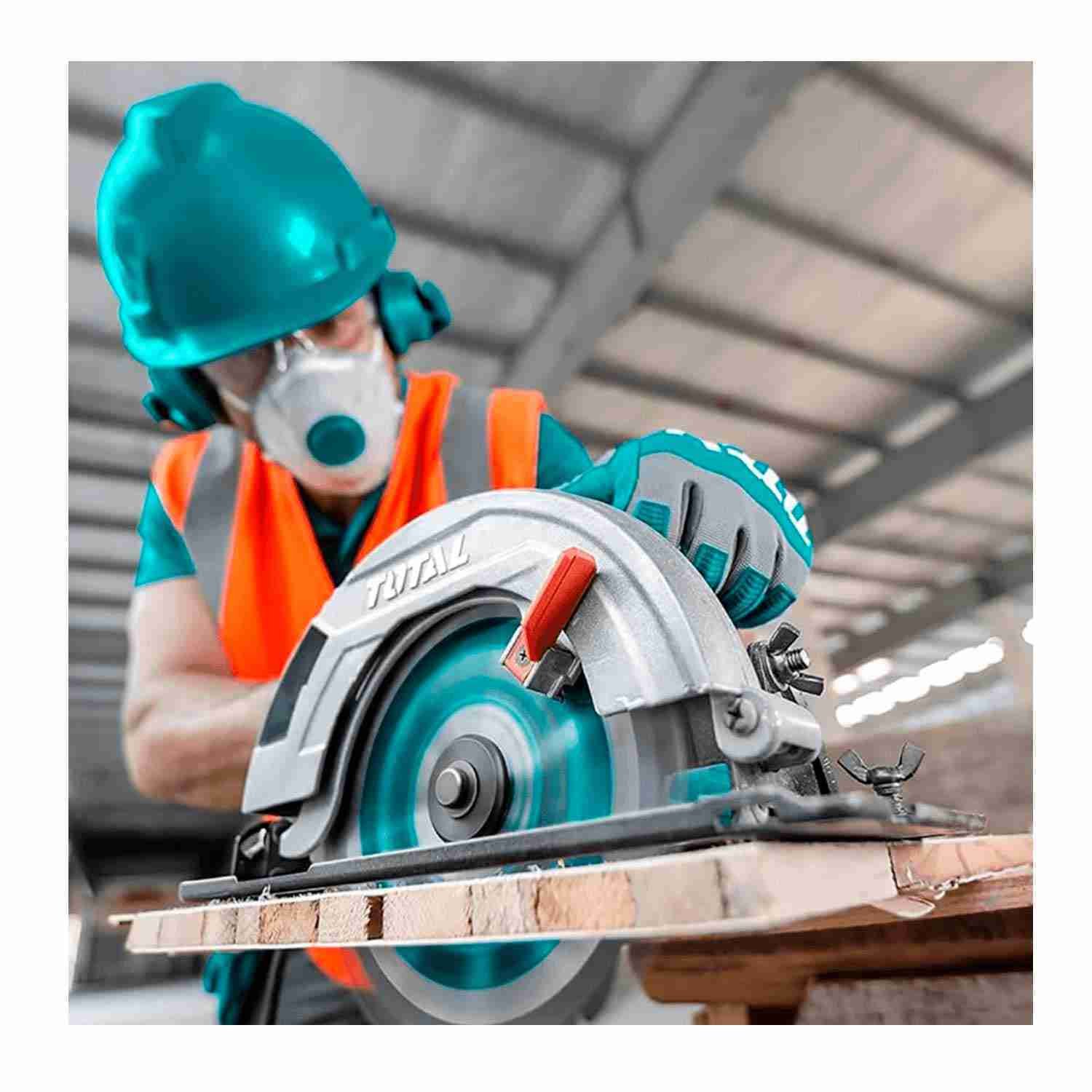 SIERRA CIRCULAR 1600W PROFESIONAL MADERA CORTADORA RADIAL - TS1161856 - Imagen 2