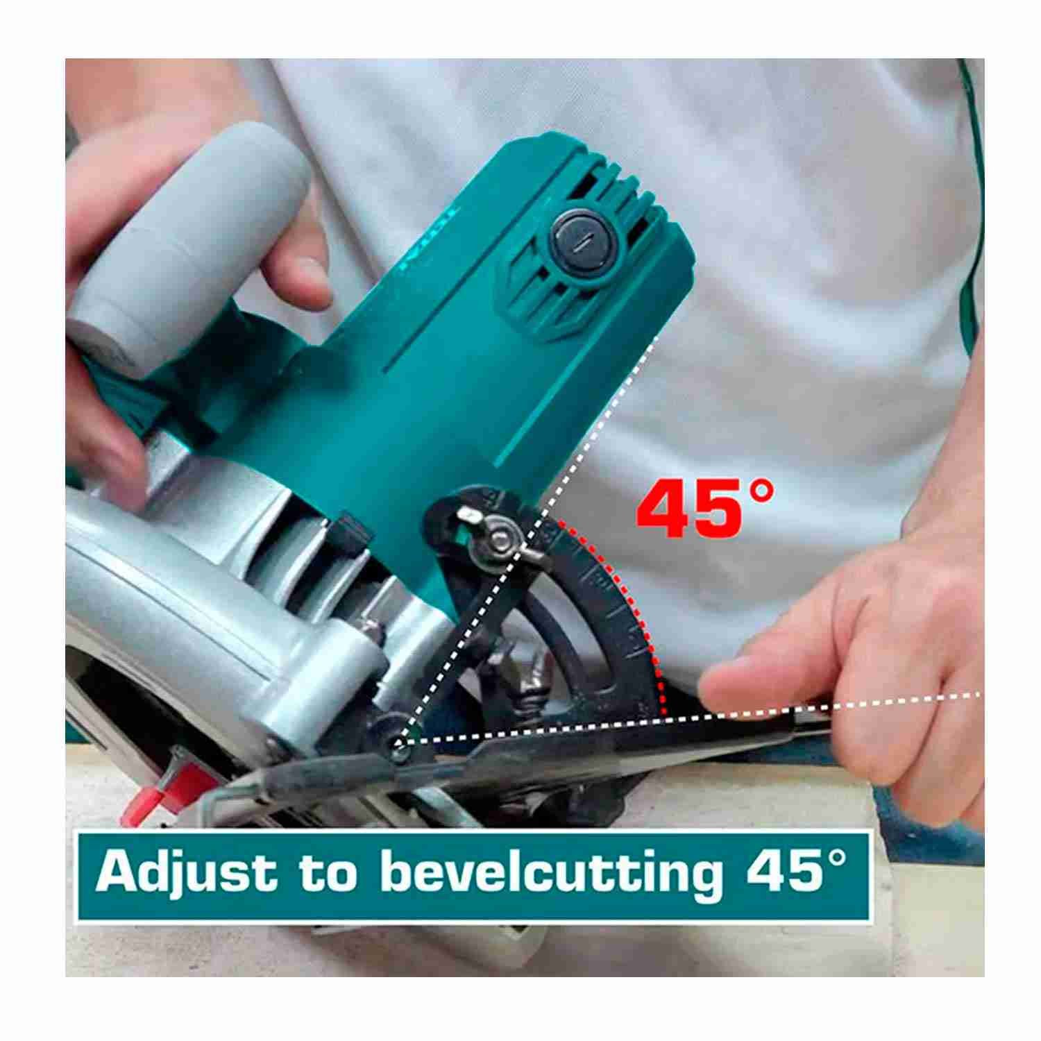 SIERRA CIRCULAR 1600W PROFESIONAL MADERA CORTADORA RADIAL - TS1161856 - Imagen 4