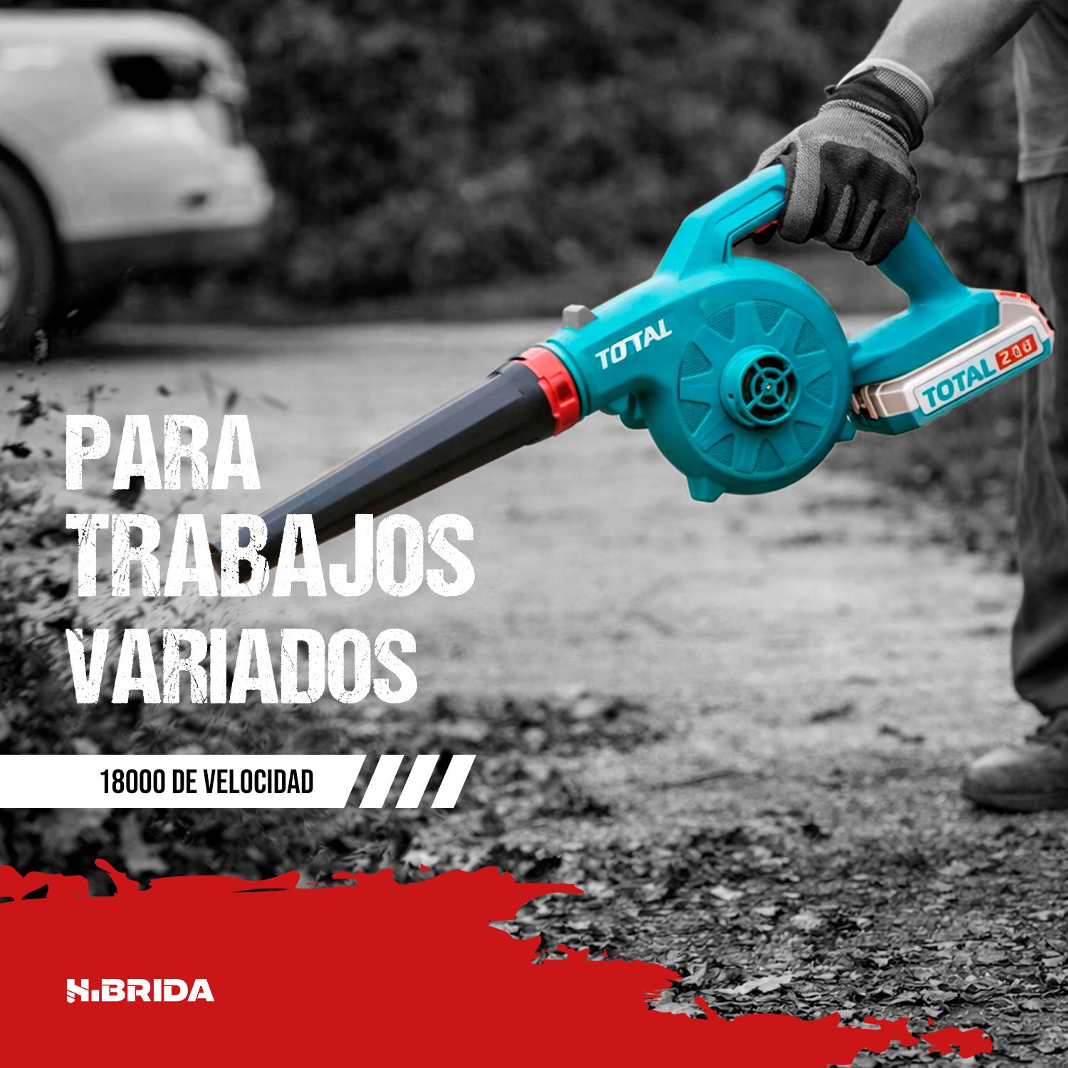 Sopladora De Aire Inalámbrica 20v Total + 1bat/cargador - Imagen 5