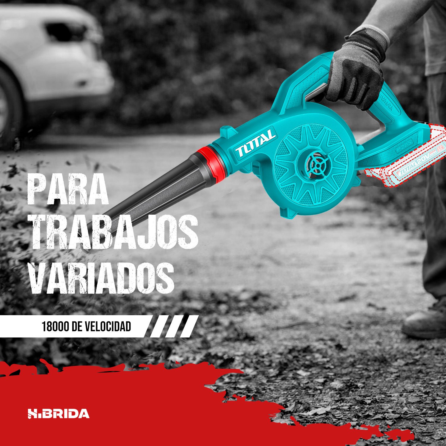 Sopladora De Aire Inalambrica 20v Ingco + 1 Bateria/cargador - Imagen 5