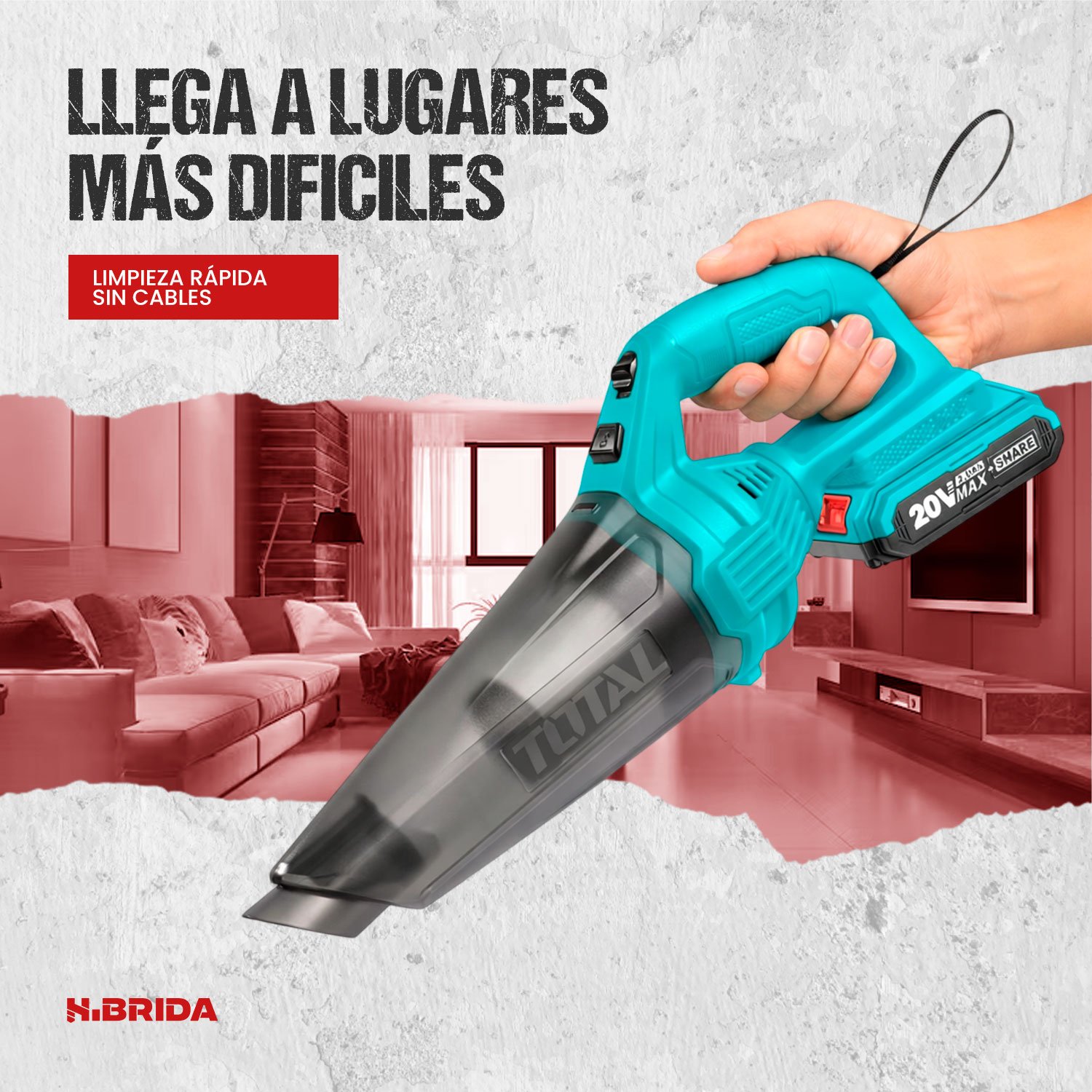 Sopladora De Aire Inalámbrica + Aspiradora 20v Brushless - Imagen 7