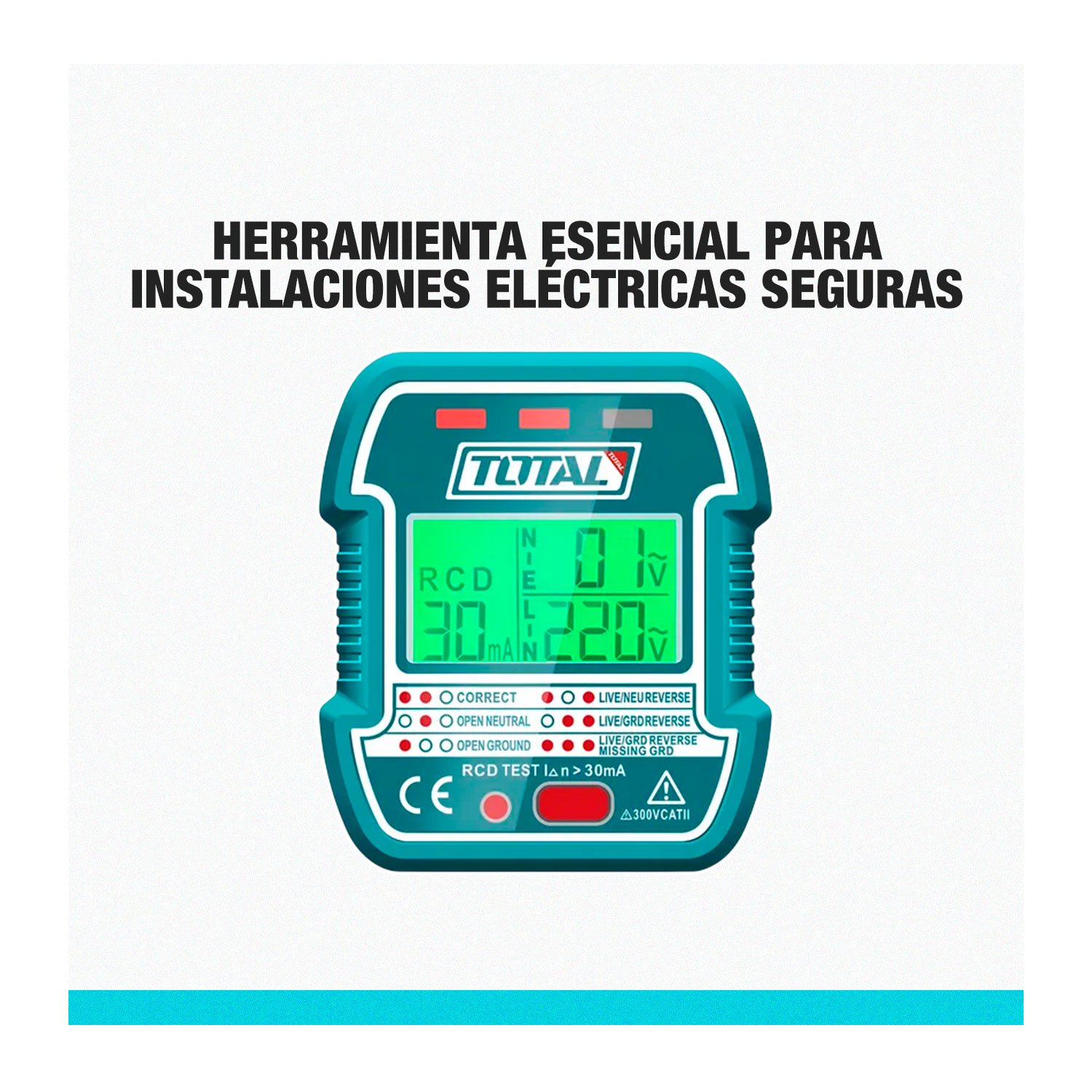 Probador De Escuche Eléctricos Total 220v Con Prueba Rcd - Imagen 8