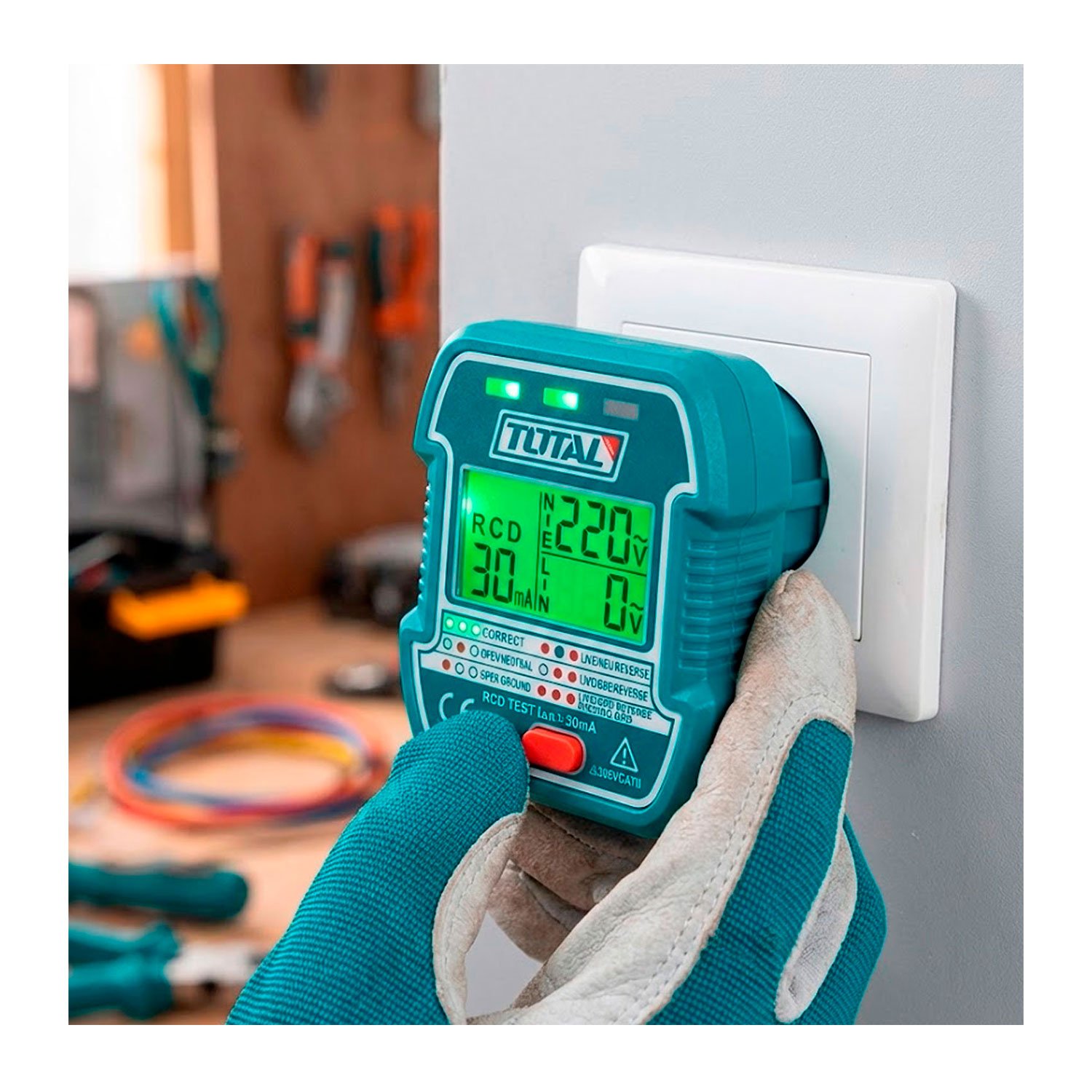 Probador De Escuche Eléctricos Total 220v Con Prueba Rcd - Imagen 9