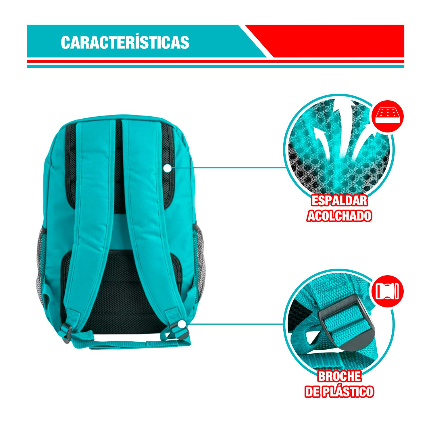 Mochila Porta Herramientas Máx.8 Kg Bolsillos Exter./inter. - Imagen 3
