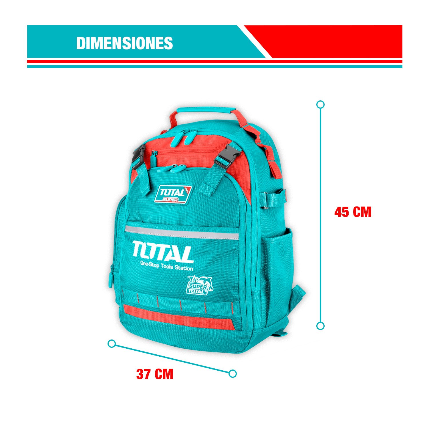 Mochila Porta Herramientas Máx.8 Kg Bolsillos Exter./inter. - Imagen 5