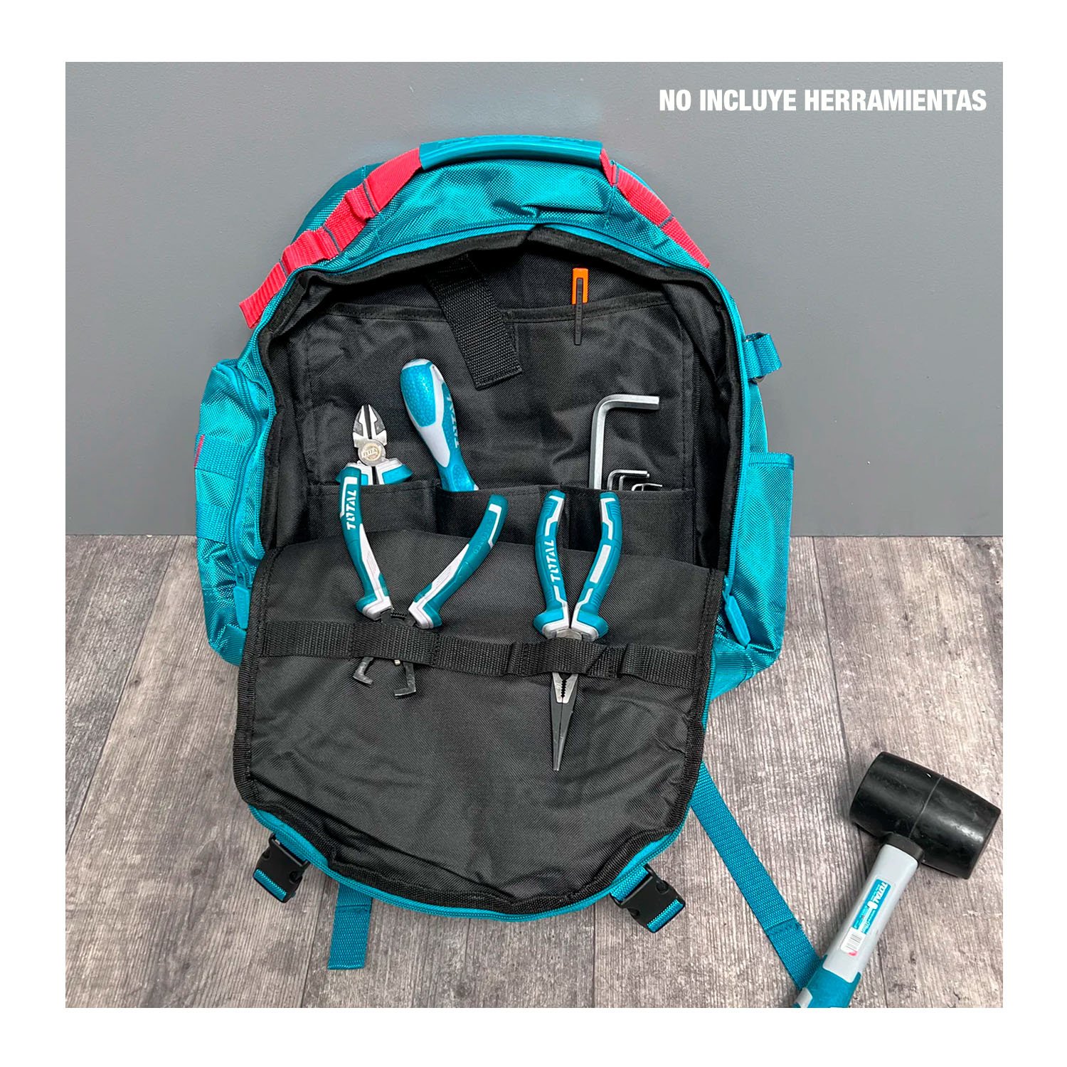 Mochila Porta Herramientas Máx.8 Kg Bolsillos Exter./inter. - Imagen 9