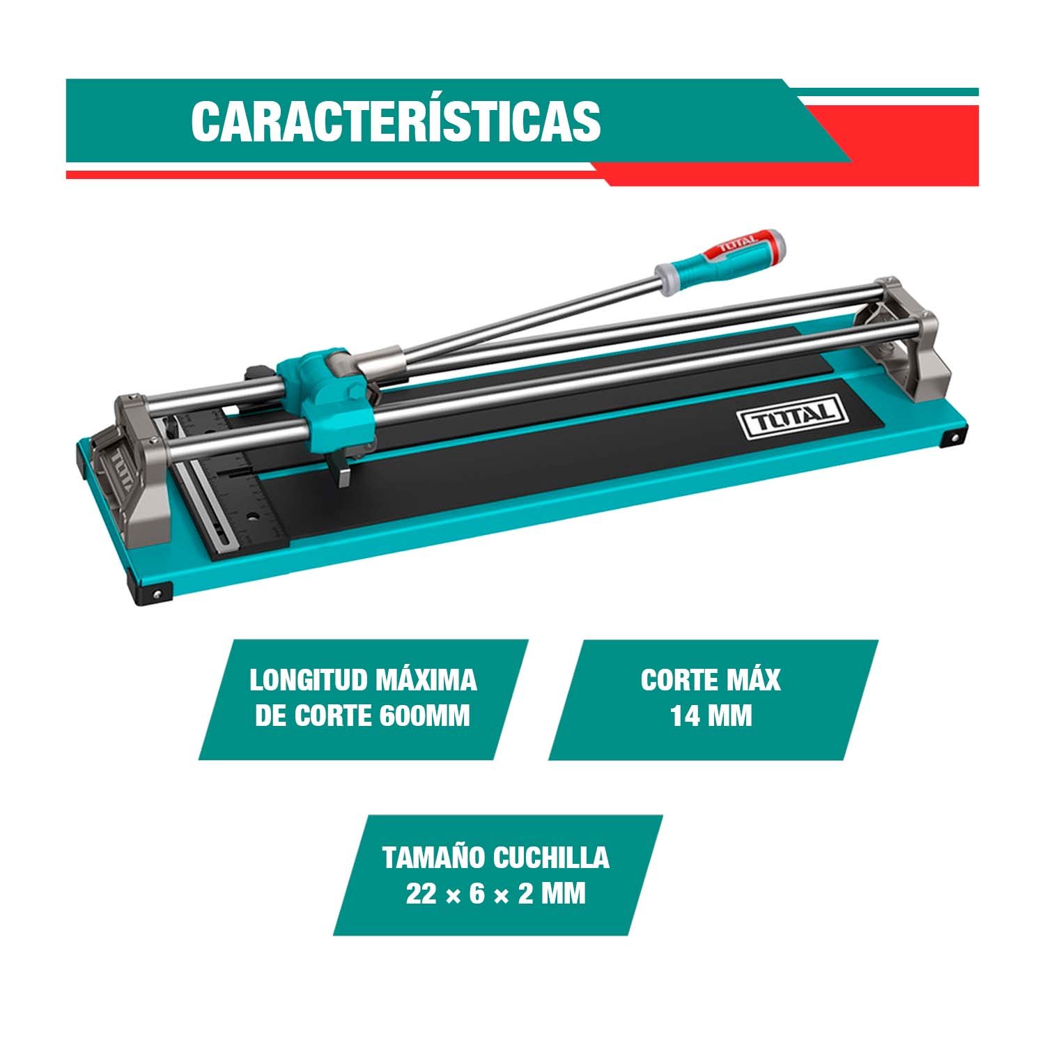 COMBO CORTADORA 60CM MAYÓLICA + 3 VENTOSAS SUCCIÓN TOTAL - Imagen 2
