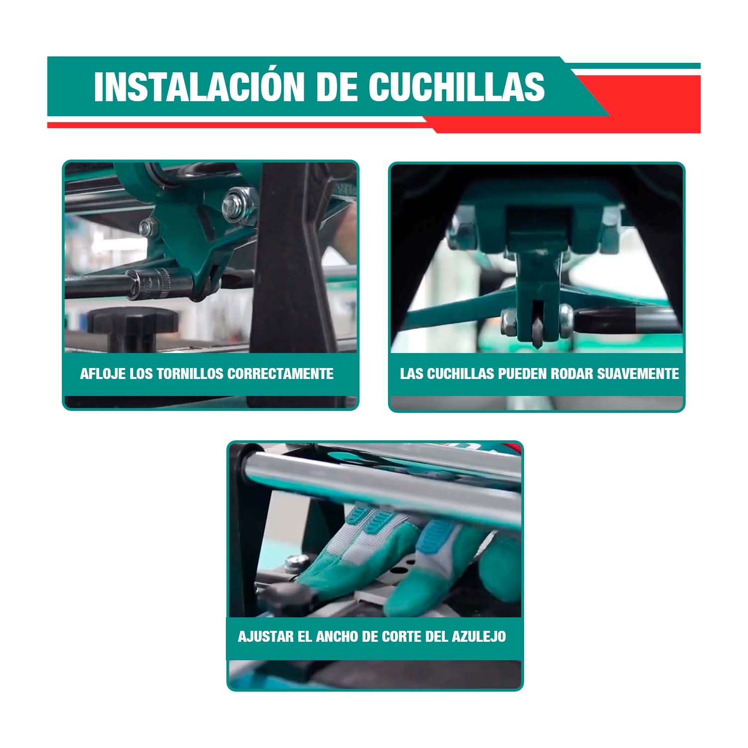COMBO CORTADORA 60CM MAYÓLICA + 3 VENTOSAS SUCCIÓN TOTAL - Imagen 4
