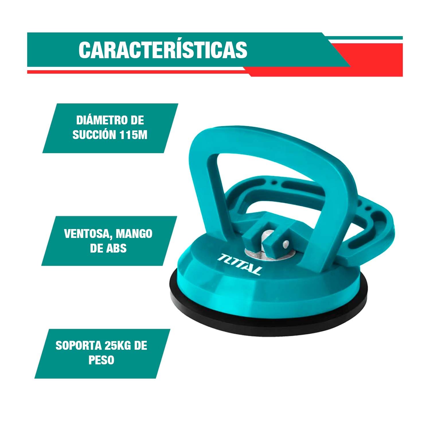 COMBO CORTADORA 60CM MAYÓLICA + 3 VENTOSAS SUCCIÓN TOTAL - Imagen 5
