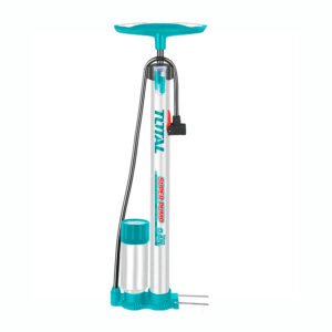 Inflador Total Manual Fuerte Llantas Auto Moto Globo Pelota Plateado