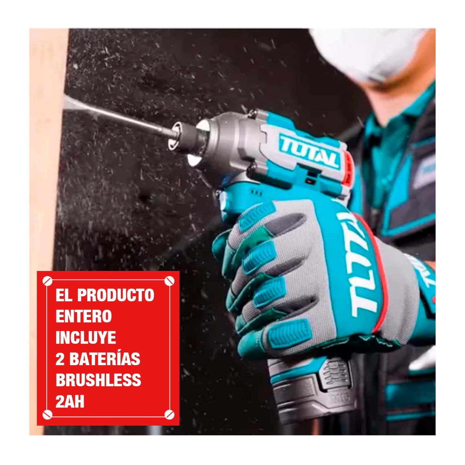 ATORNILLADOR DE IMPACTO 16V + PUNTERAS DE IMPACTO + 2 BAT BL - Imagen 2