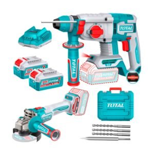 COMBO ROTOMARTILLO 22MM BRUSHLESS + AMOLADORA 115MM TOTAL