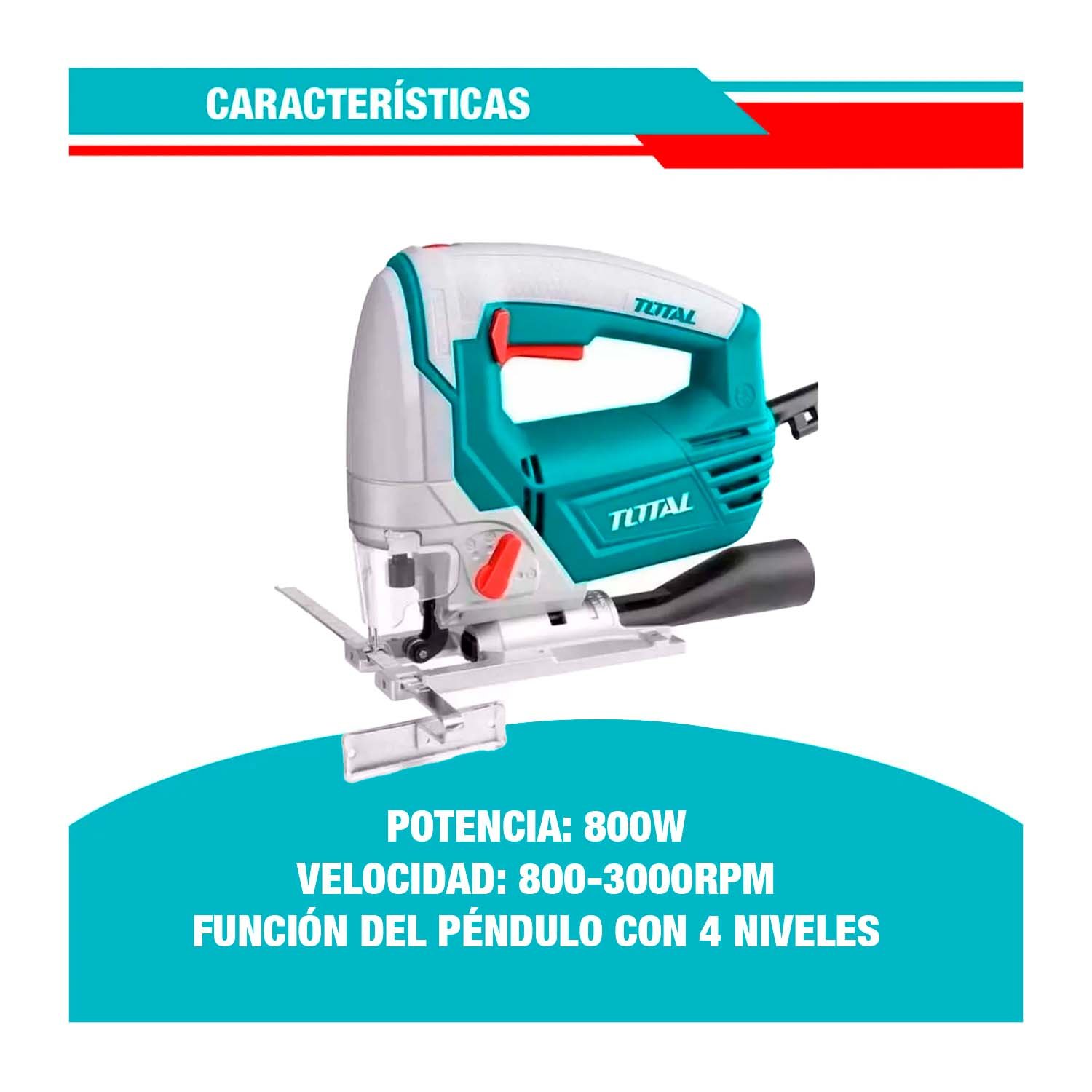 RUTEADORA 600W + SIERRA CALADORA 800W TOTAL CARPINTERÍA - Imagen 4