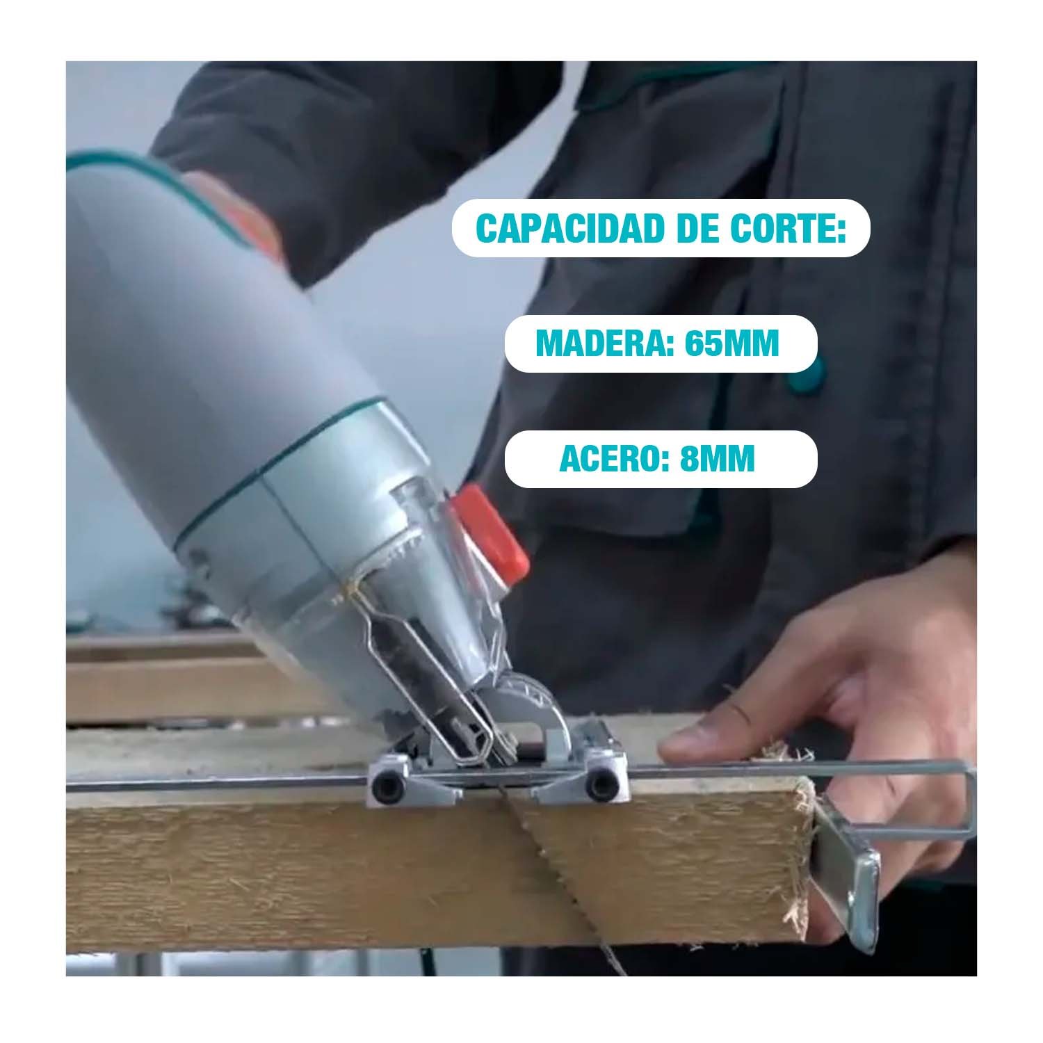RUTEADORA 600W + SIERRA CALADORA 800W TOTAL CARPINTERÍA - Imagen 5
