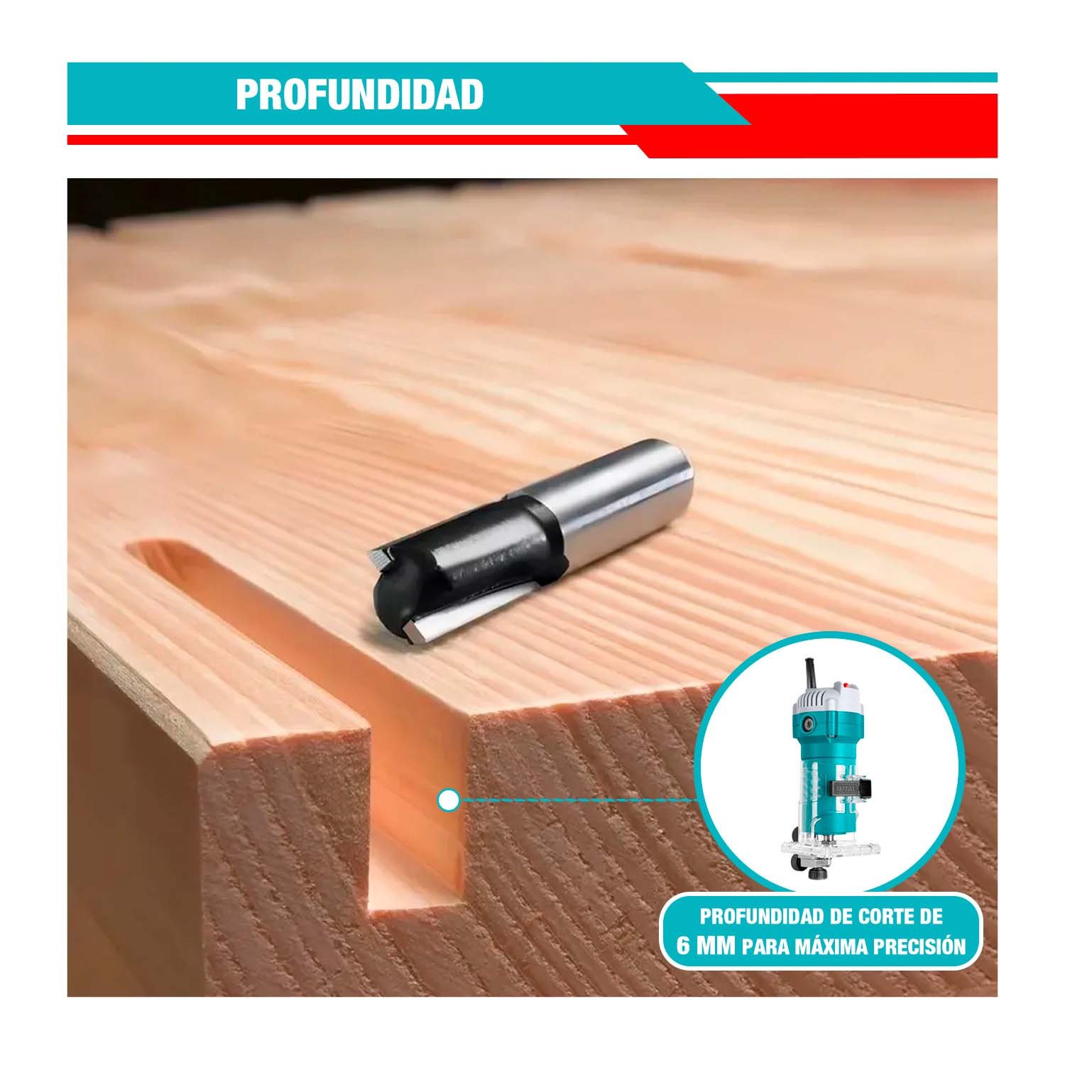 RUTEADORA 600W + SIERRA CALADORA 800W TOTAL CARPINTERÍA - Imagen 6