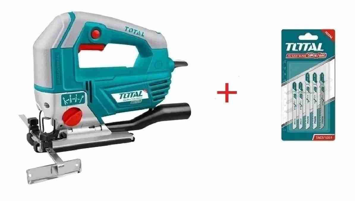 Sierra Caladora Industrial Total TS2081006 – 800W con Velocidad Variable y 5 Hojas - Imagen 2