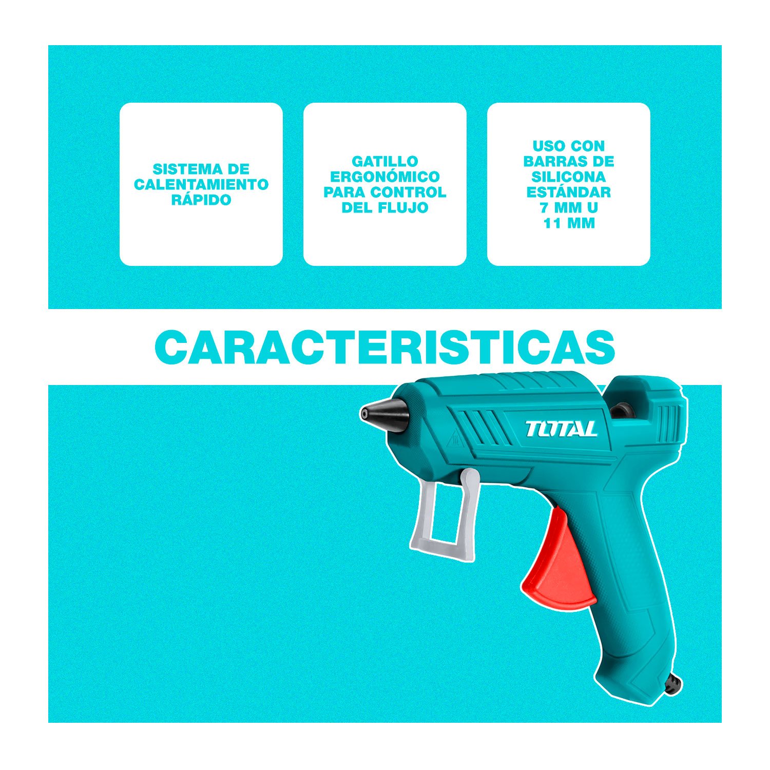 a De Silicona Eléctrica 100w + 2 Barras De Silicona - Imagen 3