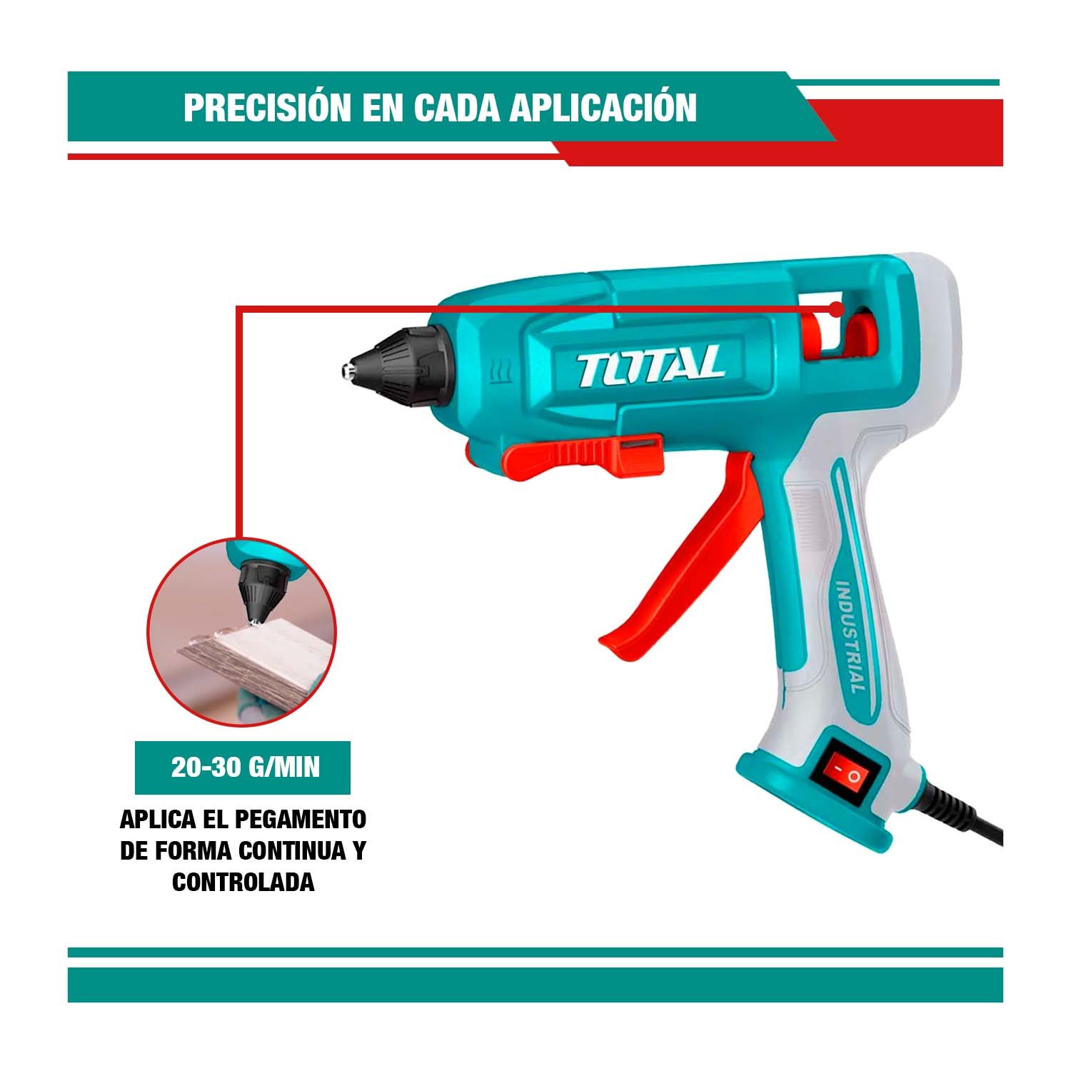 COMBO PISTOLA SILICONA+8 SILICONAS+CAUTIN 120W+MULTITESTER - Imagen 2