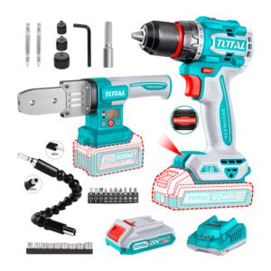 Taladro Atornillador 50nm+termofusor 20v Brushless +extensor Turquesa 50/60 Hz