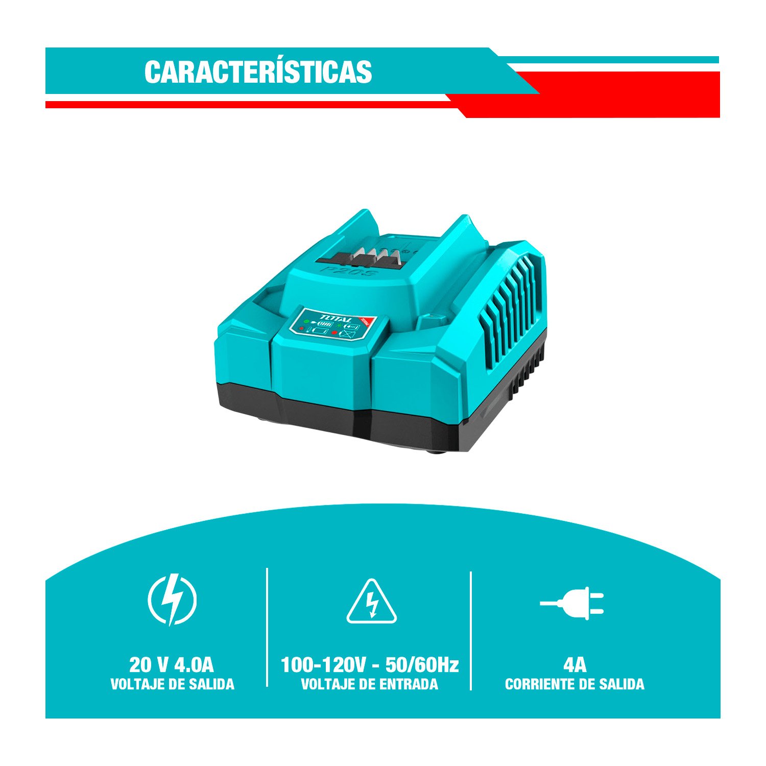 Cargador Rápido Inteligente Para Baterías 4.0ah - Tfcli20411 - Imagen 4