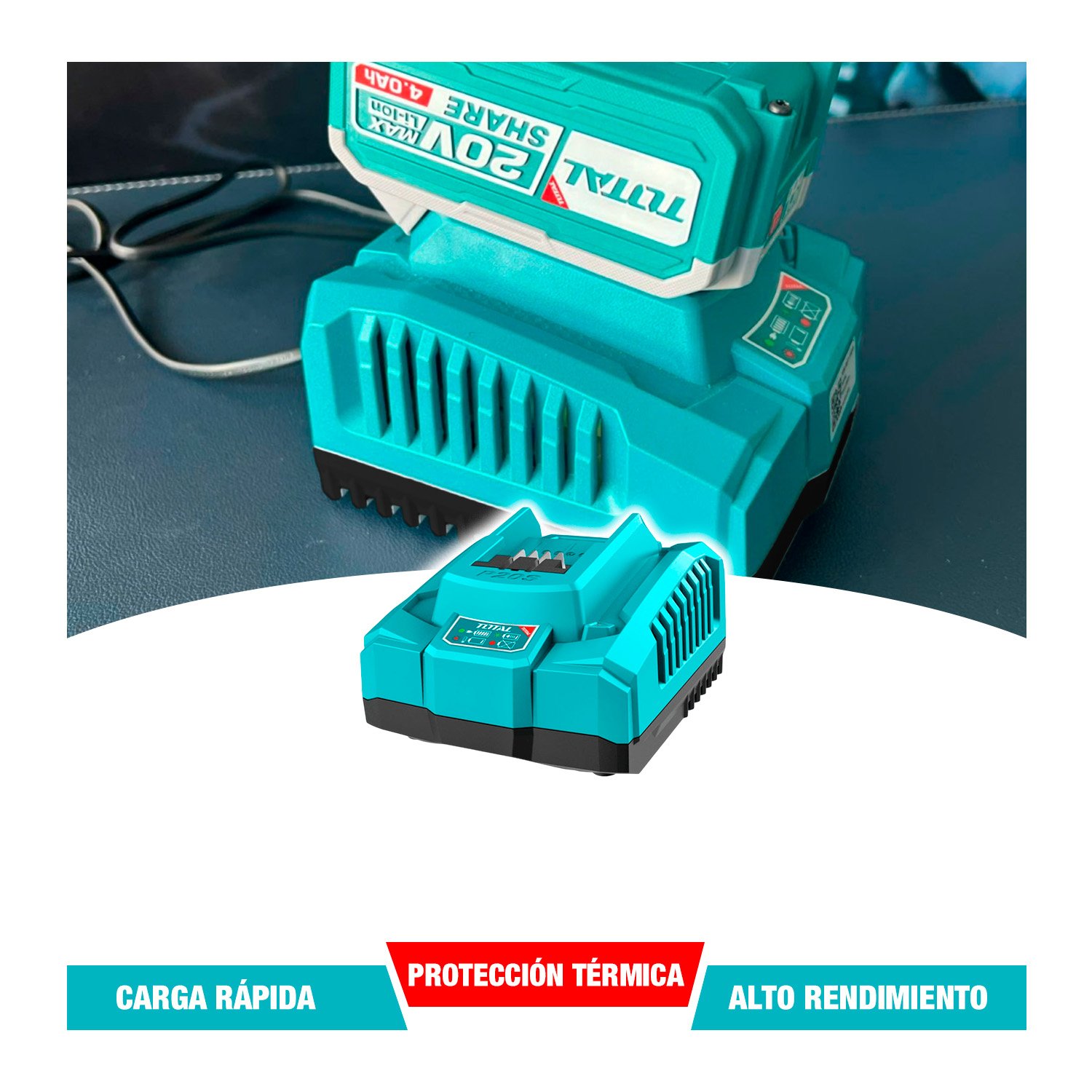 Cargador Rápido Inteligente Para Baterías 4.0ah - Tfcli20411 - Imagen 7