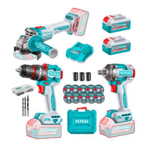 Kit De Taladro 66nm + 1 Llave De Impacto + 1 Amoladora Total